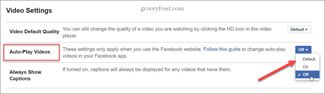 Kako isključiti automatsku reprodukciju videa na Facebooku