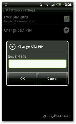 Promjena android pin koda