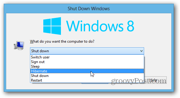 Isključivanje Windows 8 radne površine