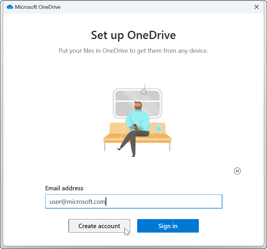 ponovno povežite OneDrive račun