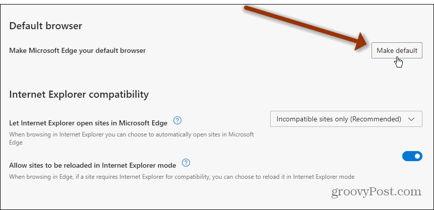 Neka Edge bude zadani Windows 11
