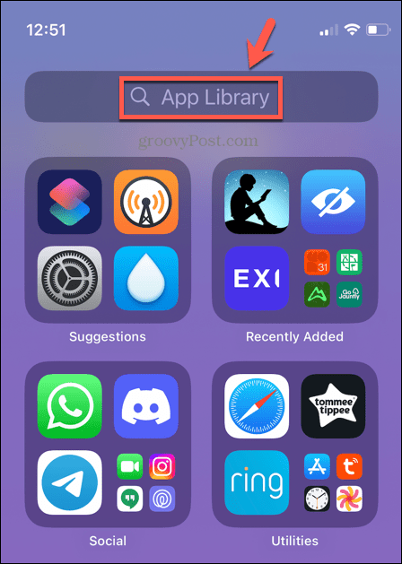 pretraživanje knjižnice aplikacija za iphone