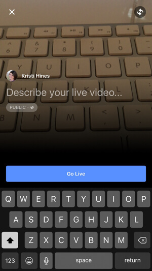 facebook live video postavljanje
