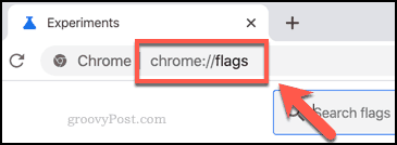 Izborniku Chrome zastavica kojima se pristupa iz adresne trake