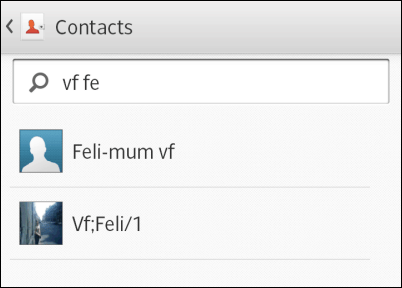 Dodajte widget za kontakt na zaslon za odabir kontakta
