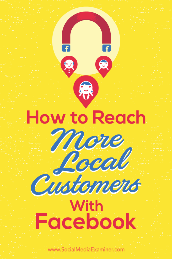 Savjeti kako poboljšati lokalnu vidljivost kod kupaca na Facebooku.