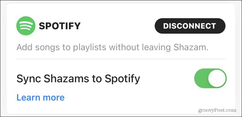 Sinkronizirajte Spotify sa Shazamom