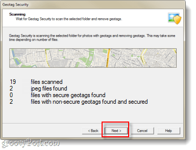 Podaci zaslona GeoTag Security pronašli su snimku zaslona