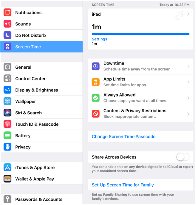 Postavke vremena zaslona iOS 12