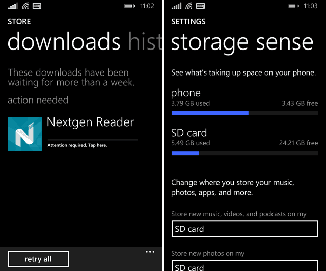 Premještanje aplikacija sa SD kartice na telefon na Windows Phone 8.1