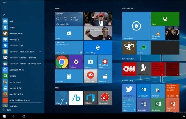 Savjet za Windows 10: Napravite Pokreni izbornik na cijelom zaslonu