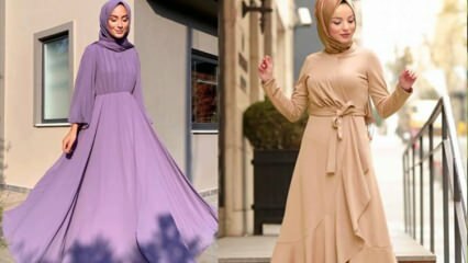 Kako kombinirati ljetne haljine hidžaba? 2020 modeli haljina