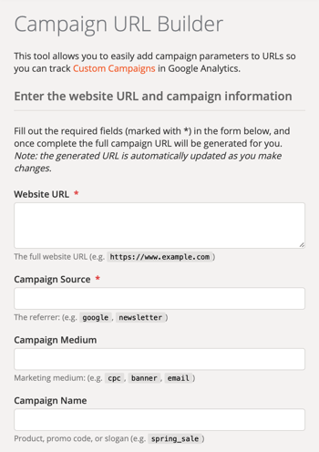 Postavljanje alata za izradu URL-ova Google kampanje