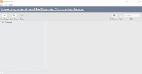 TextExpander stvoriti isječak