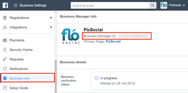 Koristite Facebook Business Manager, 9. korak.