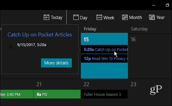 Kalendarski Cortana Podsjetnik
