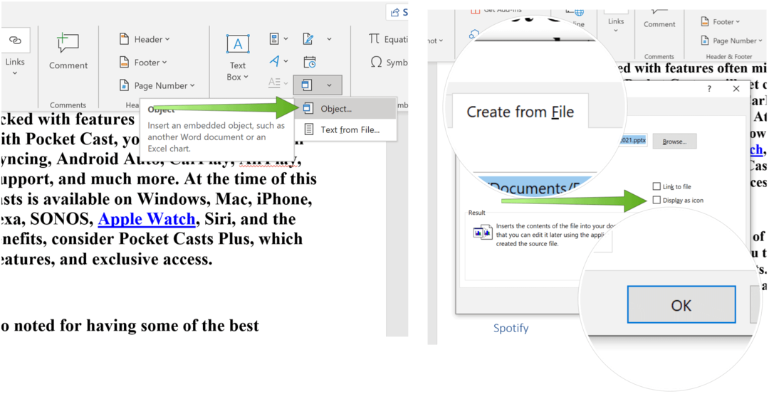 Ugradite PowerPoint Slide Powerpoint stvorite iz datoteke