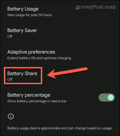 android dijeljenje baterije