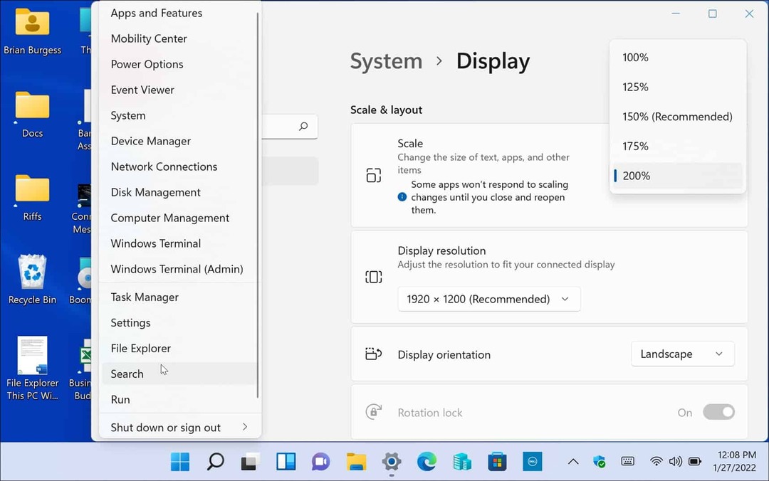 Kako podesiti postavke skale zaslona u sustavu Windows 11