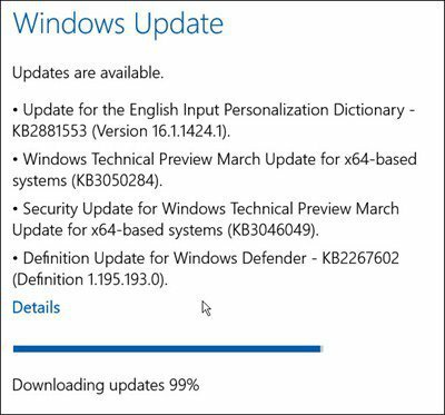 Ažuriranja sustava Windows 10