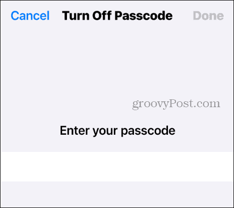 Onemogućite šifru na svom iPhoneu
