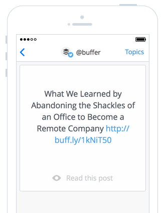 Daily by Buffer jednostavan je način za otkrivanje i dijeljenje sjajnih sadržaja. 