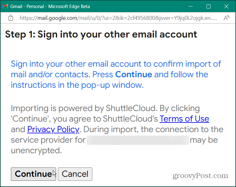 Uvezite Outlook e-poštu u Gmail