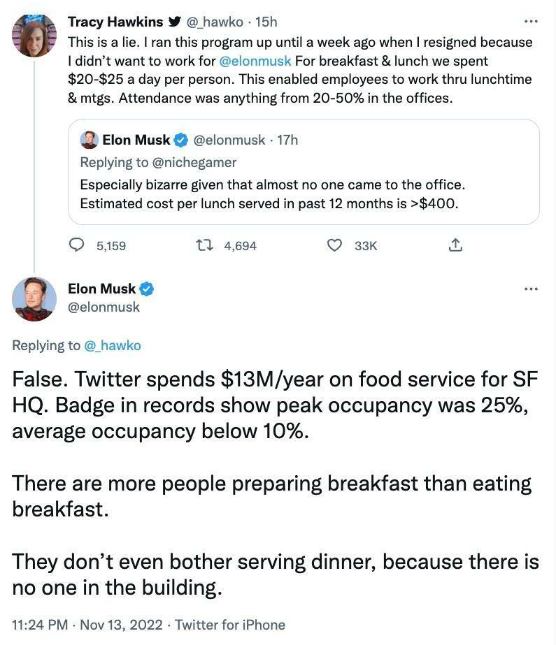 Elon Musk i Tracy Hawkins posvađali su se na Twitteru