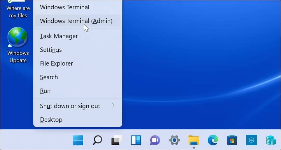 Administrator Windows terminala
