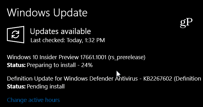 Izgradnja sustava Windows 10 Redstone 5 Preview 17661