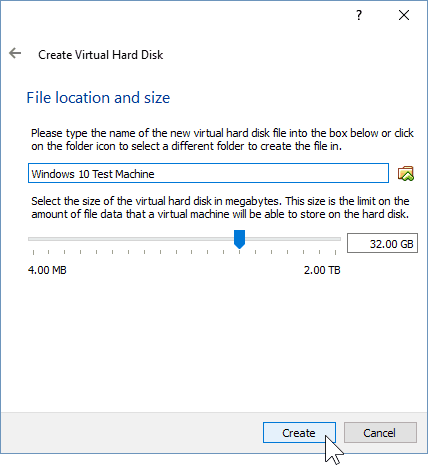 07 Određivanje lokacije tvrdog diska (instaliranje sustava Windows 10)