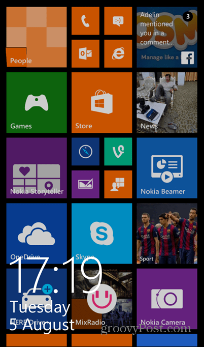 Uključeno je zaključavanje zaslona za Windows Phone 8.1