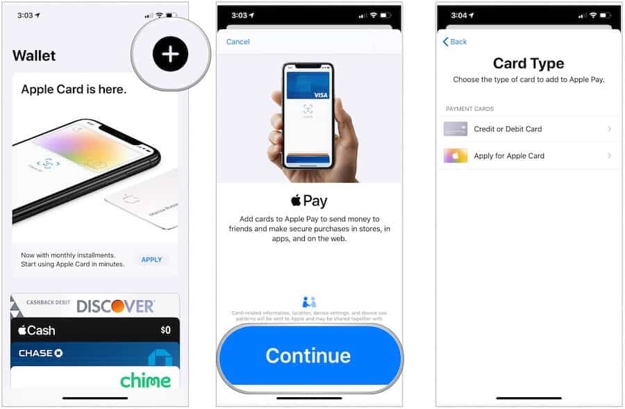 Apple Pay postavljen na iPhoneu