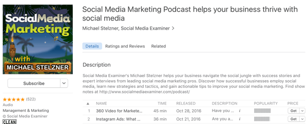 podcast za marketing društvenih mreža s Michaelom Stelznerom