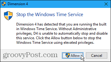 Zaustavite uslugu Windows Time Service