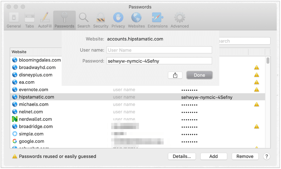 Makro lozinke za Mac