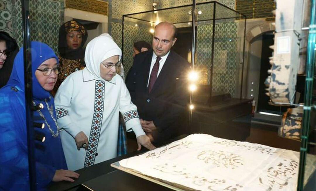 Prva dama Erdoğan bila je u značajnom posjetu palači Topkapı sa suprugama šefova država