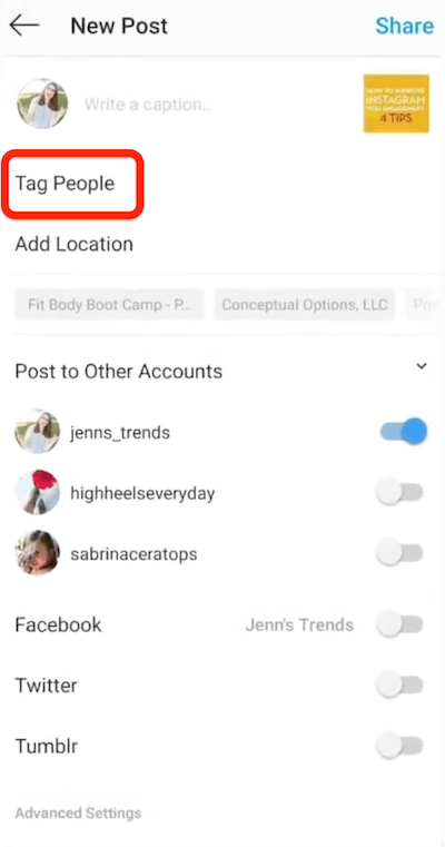 instagram nova opcija za označavanje ljudi