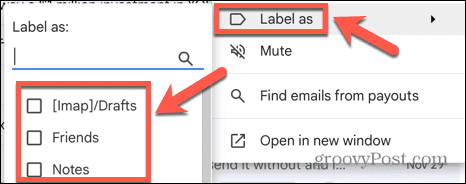 gmail oznaka kao