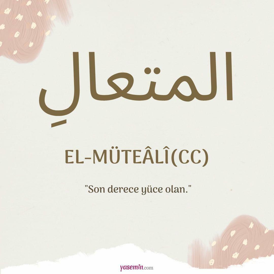 Što znači al-Mutaali (c.c)?