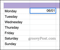 Umetanje datuma u Google tablice