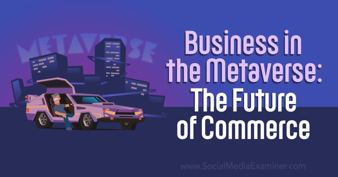 Poslovanje u metaverzumu: Budućnost trgovine od Social Media Examiner