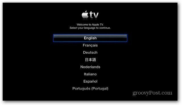 Postavljanje Apple TV-a