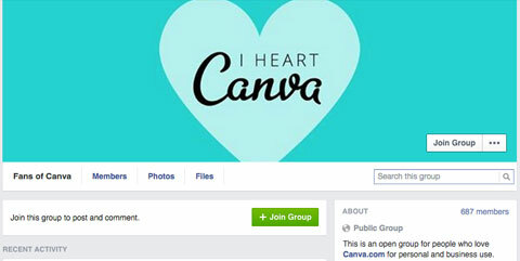canva facebook grupa