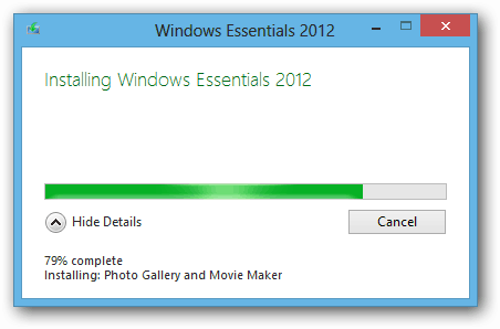 Instalacija sustava Windows Essentials 2012