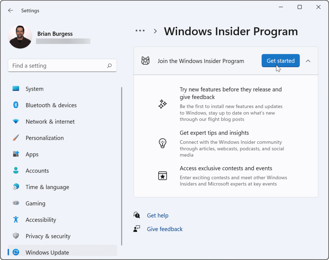 Kako se pridružiti programu Windows Insider u sustavu Windows 11