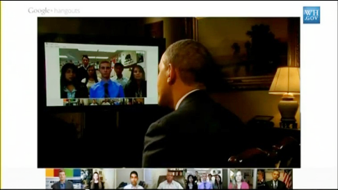 predsjednik Obama hangout