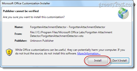 Detektor zaboravljenog privitka upozorava na nestale privitke u programu Microsoft Outlook