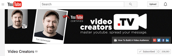 video kreatori na YouTube kanalu