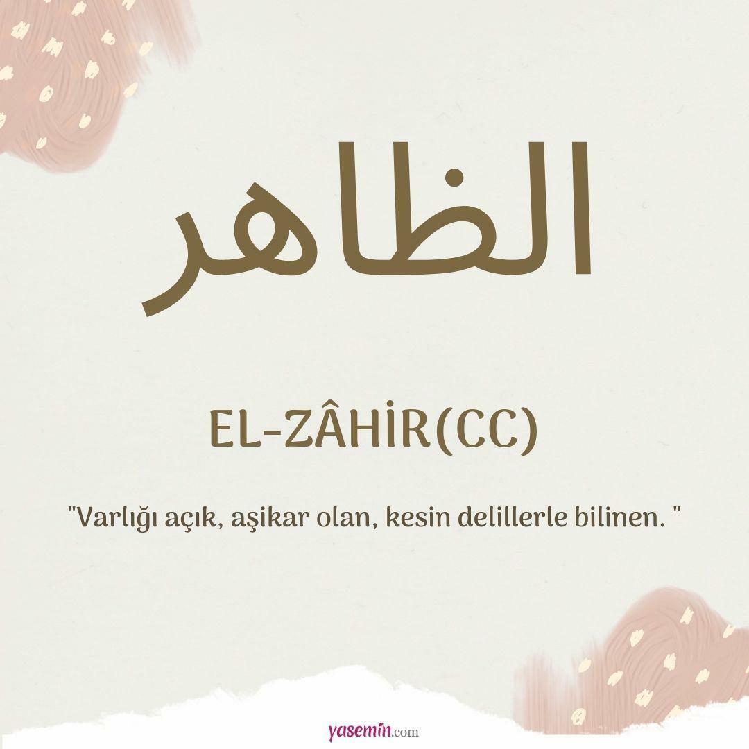 Što znači al-Zahir (c.c)?